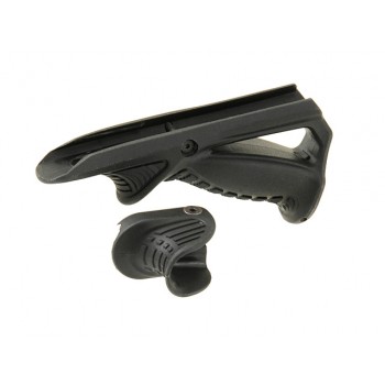 Angled Fore Grip With Thumb Stop  BK
